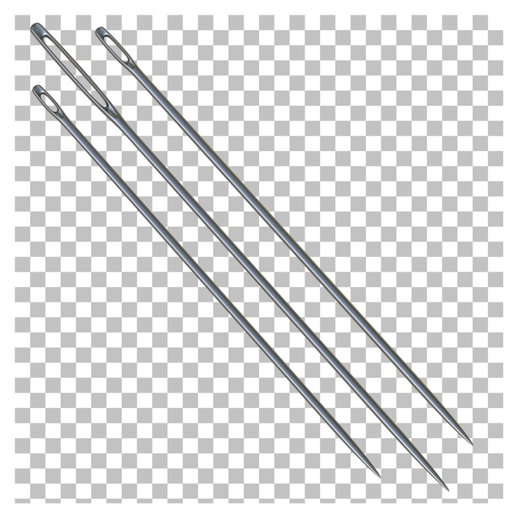 PSD needle silver tailor cloth