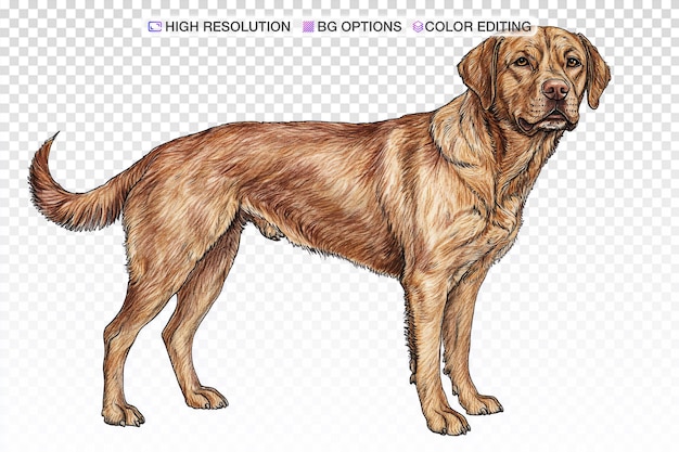 Neo Traditionele tatoeageontwerp van Chesapeake Bay Retriever Hond geïsoleerd