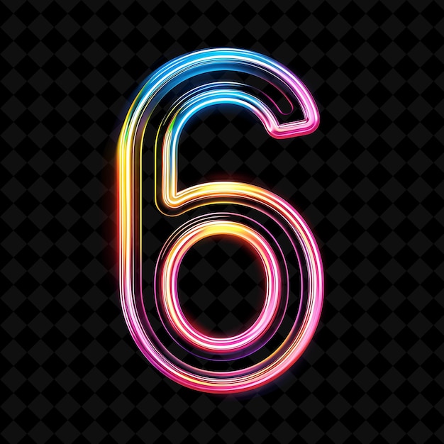 Neon alphabet and numbers png collection светящаяся типография элемент дизайна для современного графического искусства