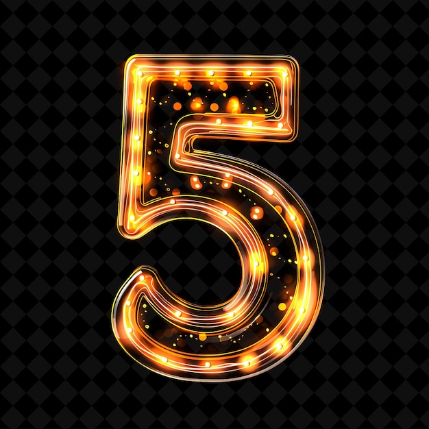 PSD neon alphabet and numbers png collection светящаяся типография элемент дизайна для современного графического искусства