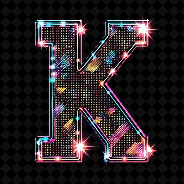PSD neon alphabet and numbers png collection światła typografia element projektowania dla nowoczesnej sztuki graficznej