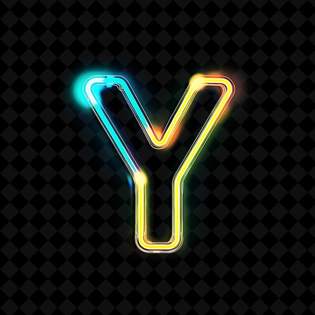 PSD neon alphabet and numbers png collection glowing typography elemento di progettazione per l'arte grafica moderna
