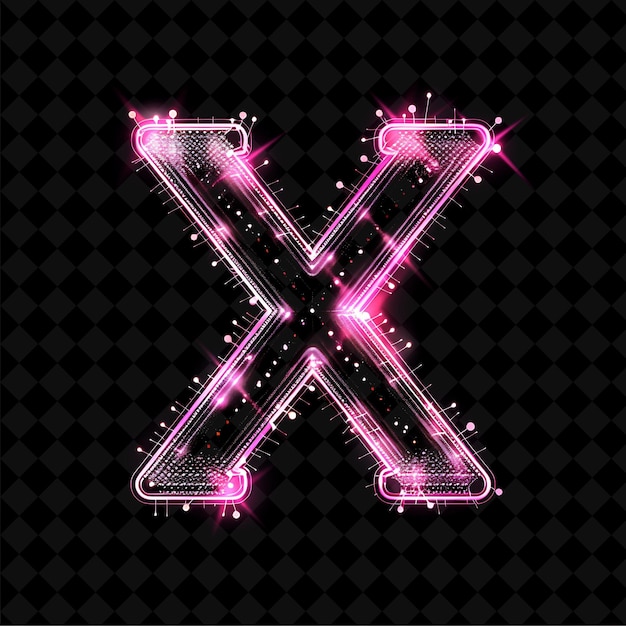 Neon alphabet and numbers png collection glowing typography design element for modern graphic art
