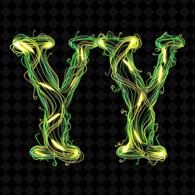 Neon alphabet and numbers png collection glowing typography elemento di progettazione per l'arte grafica moderna