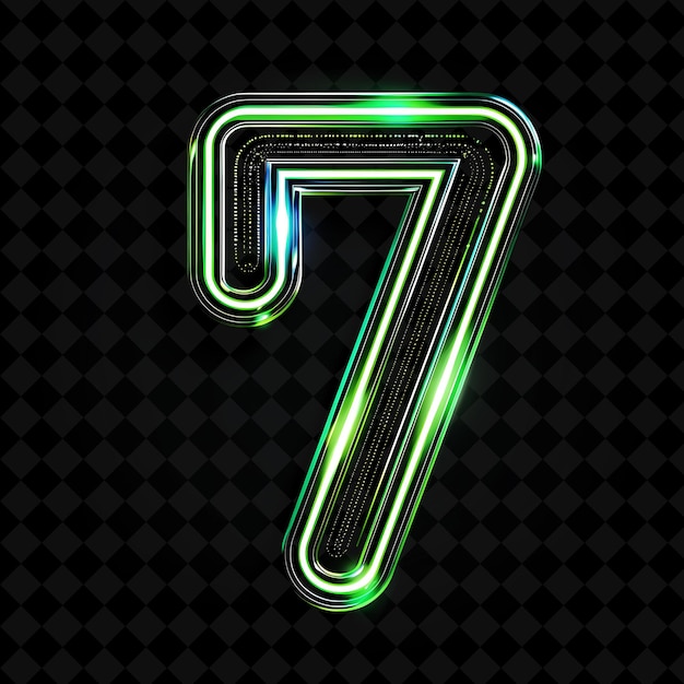 Neon alphabet and numbers png collection glowing typography design element for modern graphic art