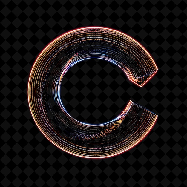 Neon alphabet and numbers png collection glowing typography elemento di progettazione per l'arte grafica moderna