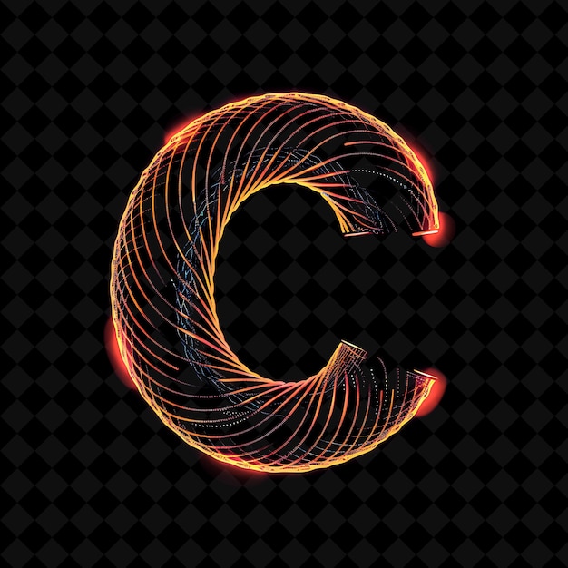 Neon alphabet and numbers png collection glowing typography design element for modern graphic art