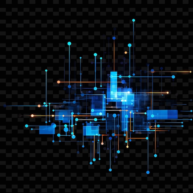 PSD Неоновая кибернетика кибернетические линии технологические имплантаты копать png формы y2k прозрачный свет искусство