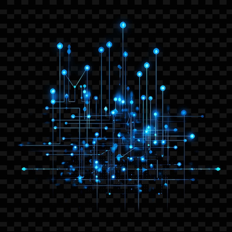 PSD neon cybernetics cybernetic lines technological implants dig png y2k shapes transparent light arts