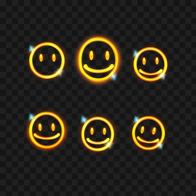 PSD neon design of laughing face icon emoji with joyful hilarious amused and li clipart idea tattoo