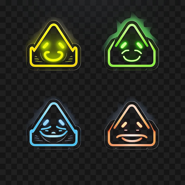 PSD neon design di mountain face icon emoji con determinato avventuroso awestru clipart idea tattoo