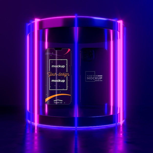 PSD neon device concept mock-up