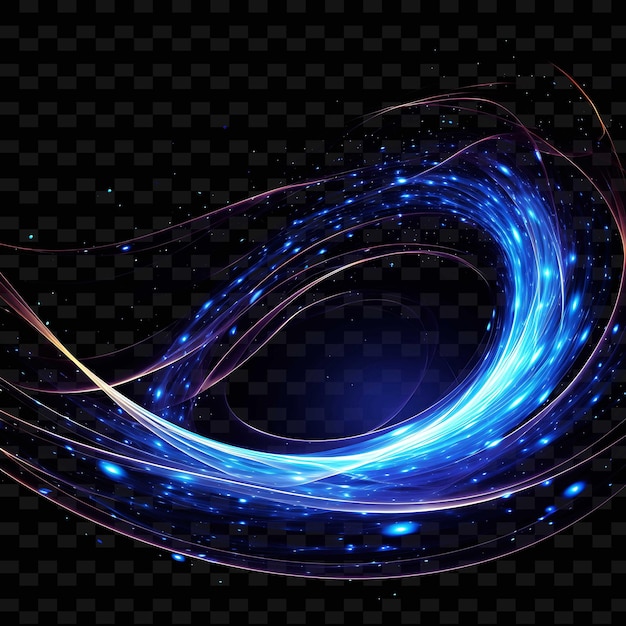 PSD neon galaxy galaxy linee ispirate elementi cosmici deep blue png y2k forme arti luminose trasparenti