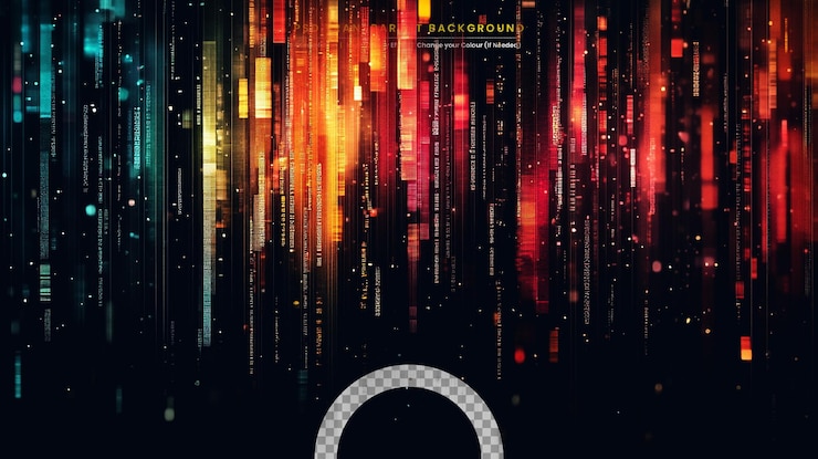 PSD neon glowing techno lines hitech futuristic abstract background