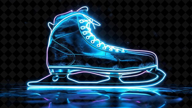 PSD neon ice skates for the future