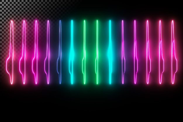 Neon Lights Abstract Background
