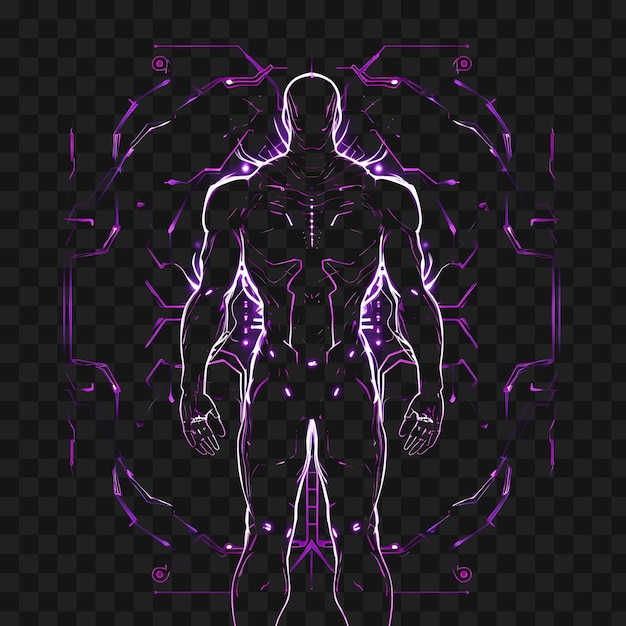 PSD neon line designs graphics and transparent for stunning visual effects clipart isolated 4096px