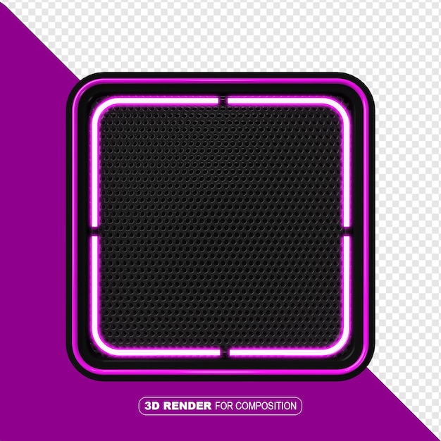 NEON PICTURE FRAME FOR COMPOSITION