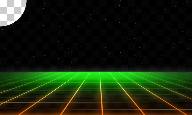 PSD neon retro grid background