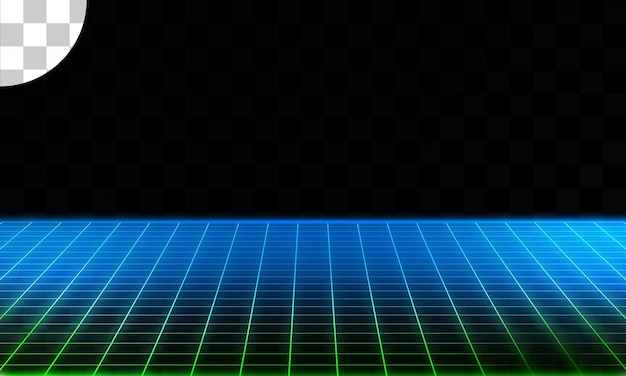 Neon retro ızgara arka planı