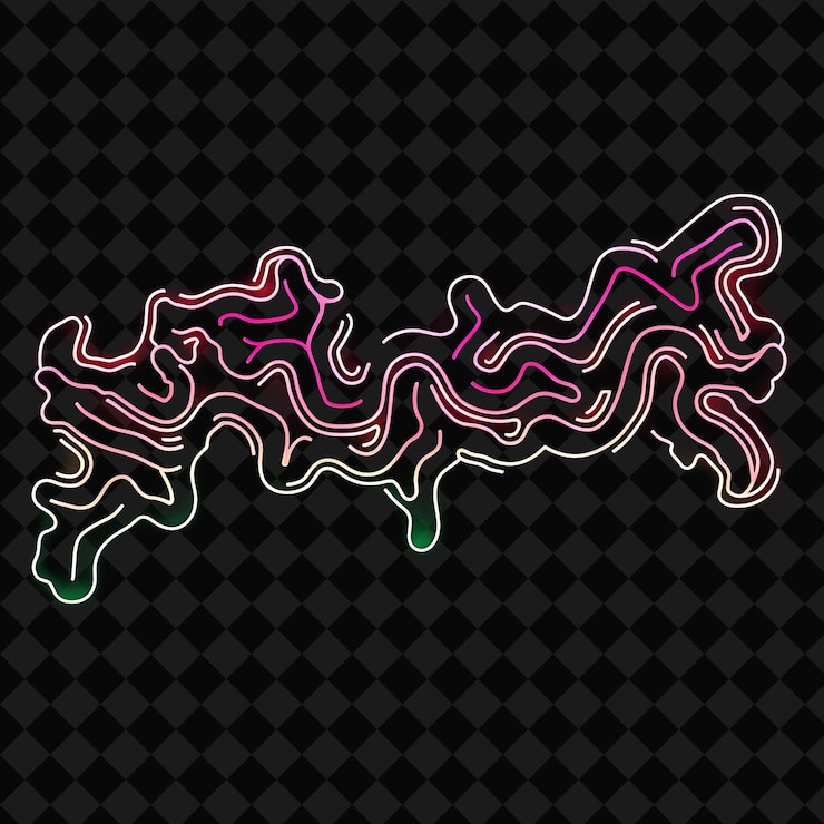PSD a neon sign that says the word quot on it