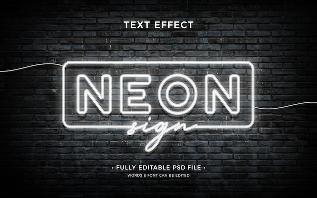 Neon tekst effect