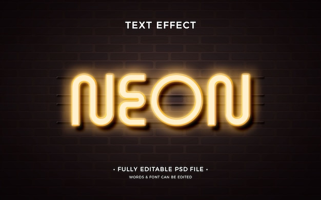 Neon tekst effect