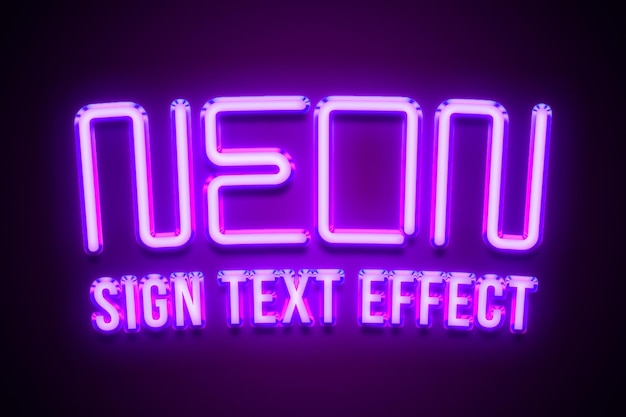 NEON TEKSTEFFECT