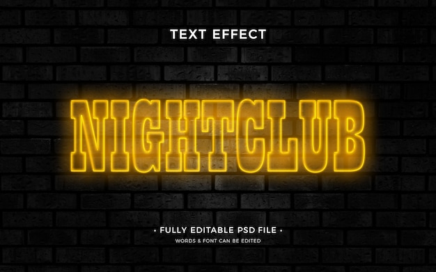 Neon text effect