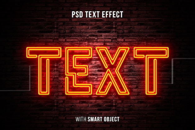 neon text effect