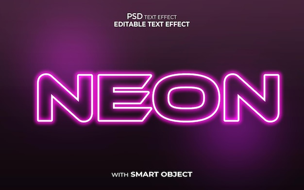 neon text effect