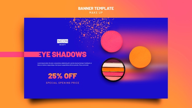 PSD neon type landing page template