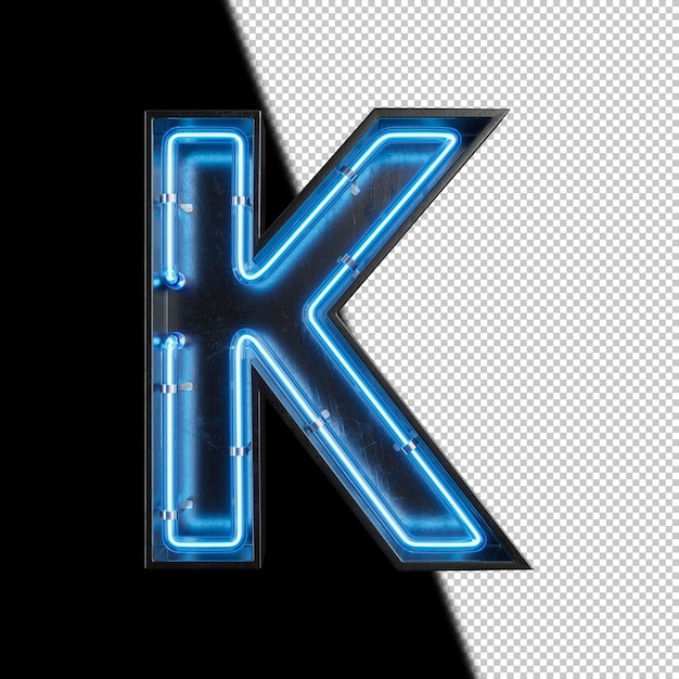 PSD neonlichtletter k.