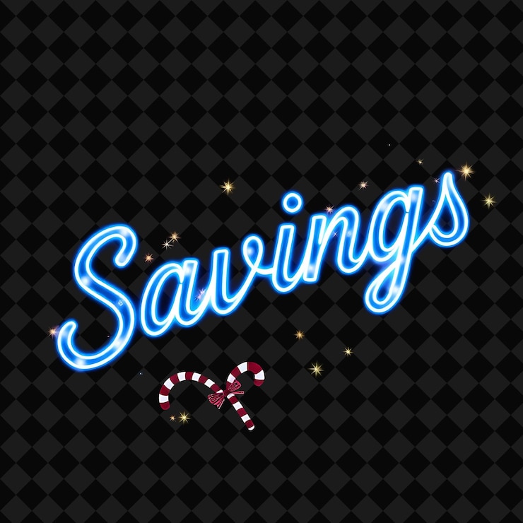 PSD neonowy znak z napisem "save it"
