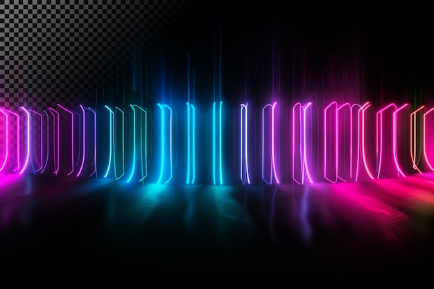 Neonverlichting Abstract achtergrond