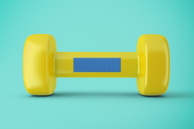 PSD neoprene dumbbell mockup