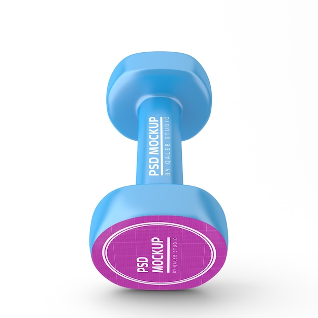 Neoprene dumbbell perspective side