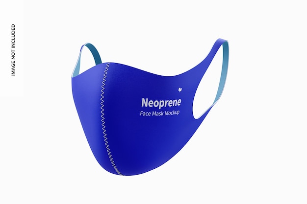 Neoprene guard face mask mockup