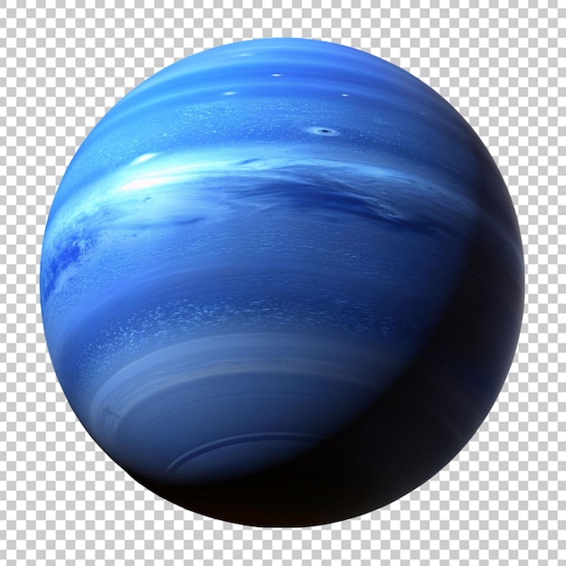 PSD neptune planet isolated on transparent background