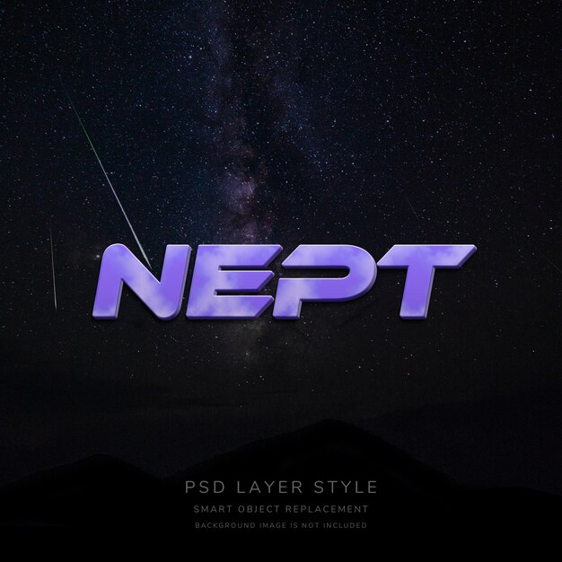 Neptunus Tekststijleffect