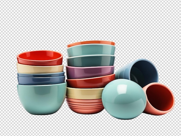 PSD nesting cups png doorzichtig