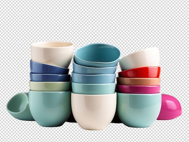 PSD nesting cups png transparent