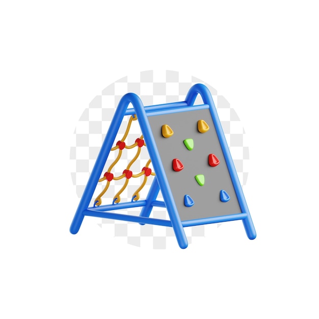 net rock climber playground element 3d icon