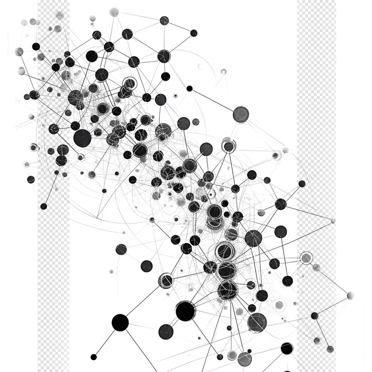 PSD network scribbles sketch pattern transparent background