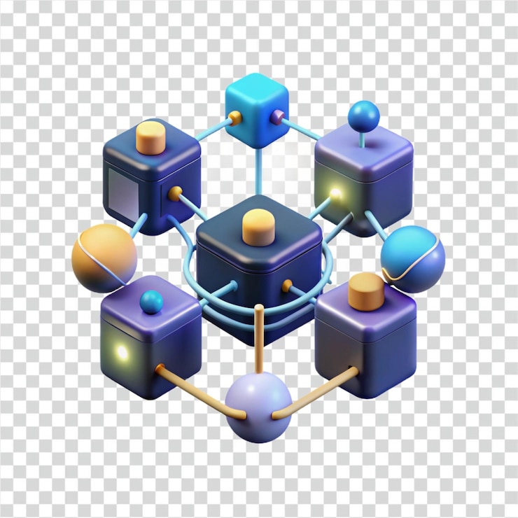 PSD networked cubes a 3d visualization of interconnected systems