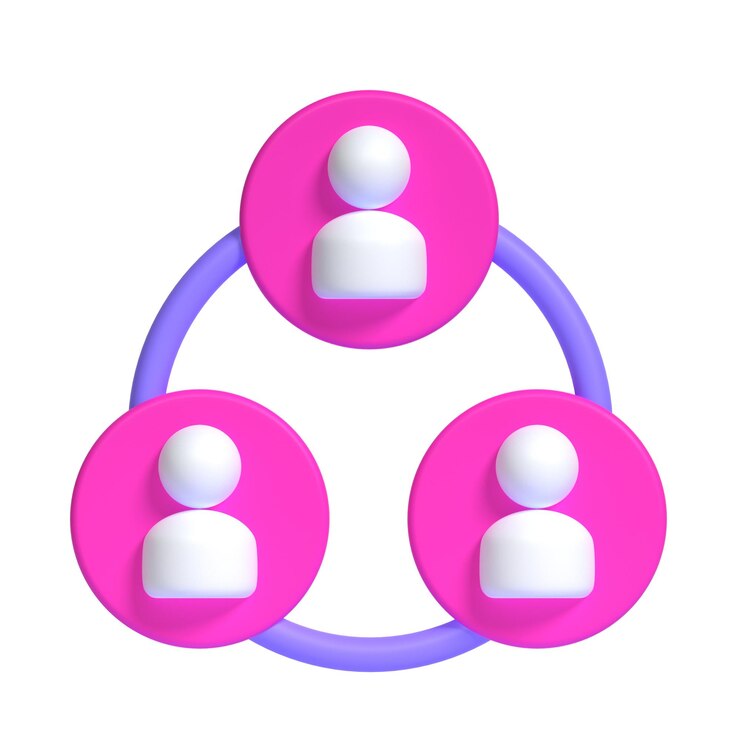 PSD networking 3d icon