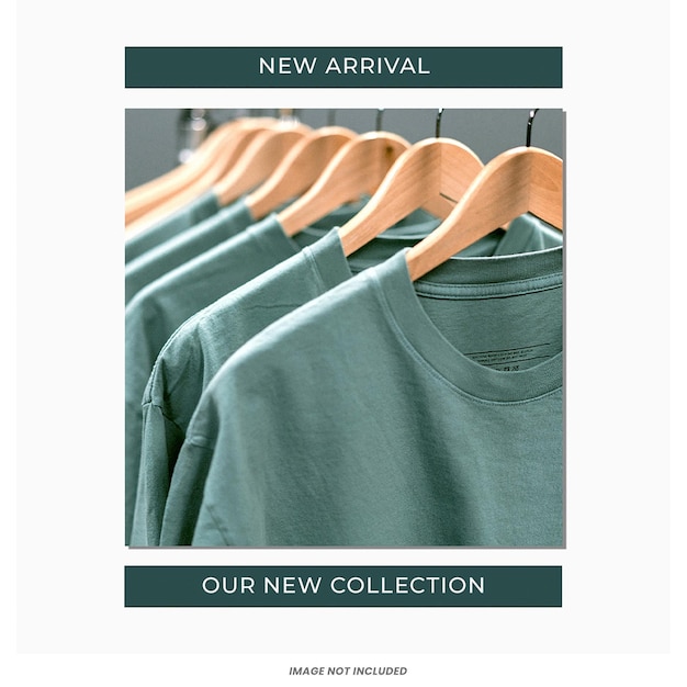 PSD new arrival instagram post template psd design