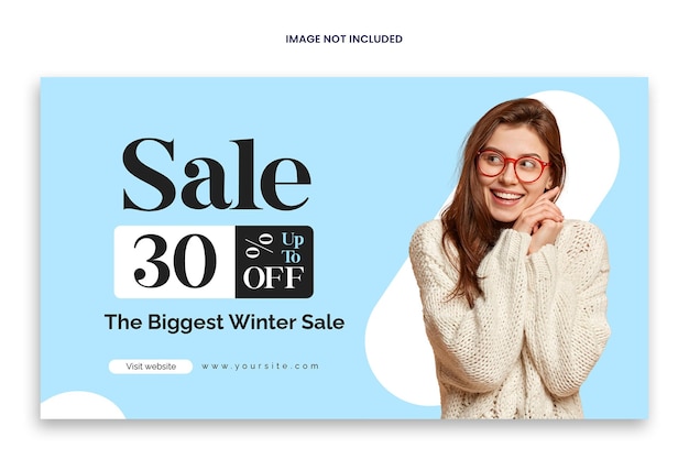 PSD new arrival winter fashion sale instagram post and social media post template