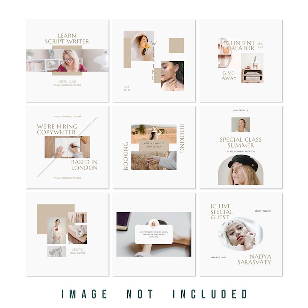 New collection fashion sale instagram puzzle feed premium psd