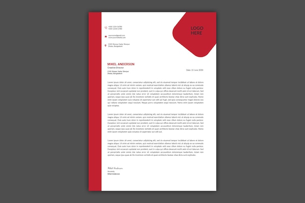 New corporate letterhead template